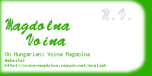 magdolna voina business card